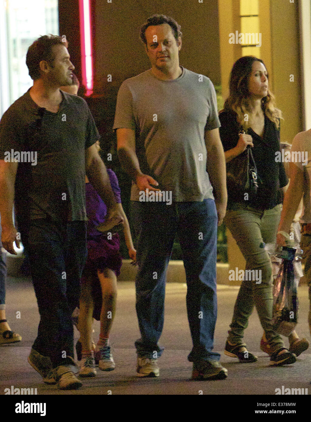 Hollywood actor vince vaughn spotted hi-res stock photography and