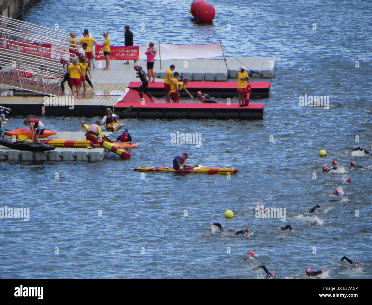 The Virgin London Triathlon held at the Excel center in London's