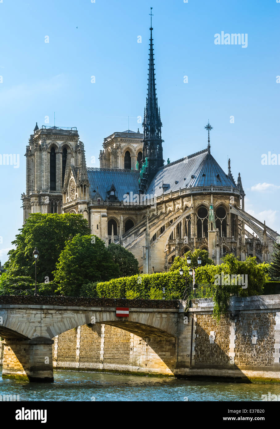 Notre Dame de Paris cathedral Stock Photo