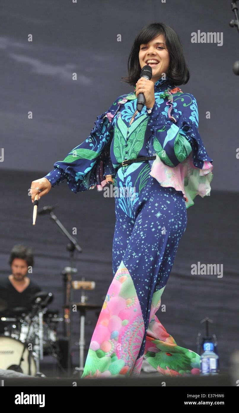 Lead singer Natasha Khan of 'Bat for Lashes' performing at the Royal Hospital Kilmainham
