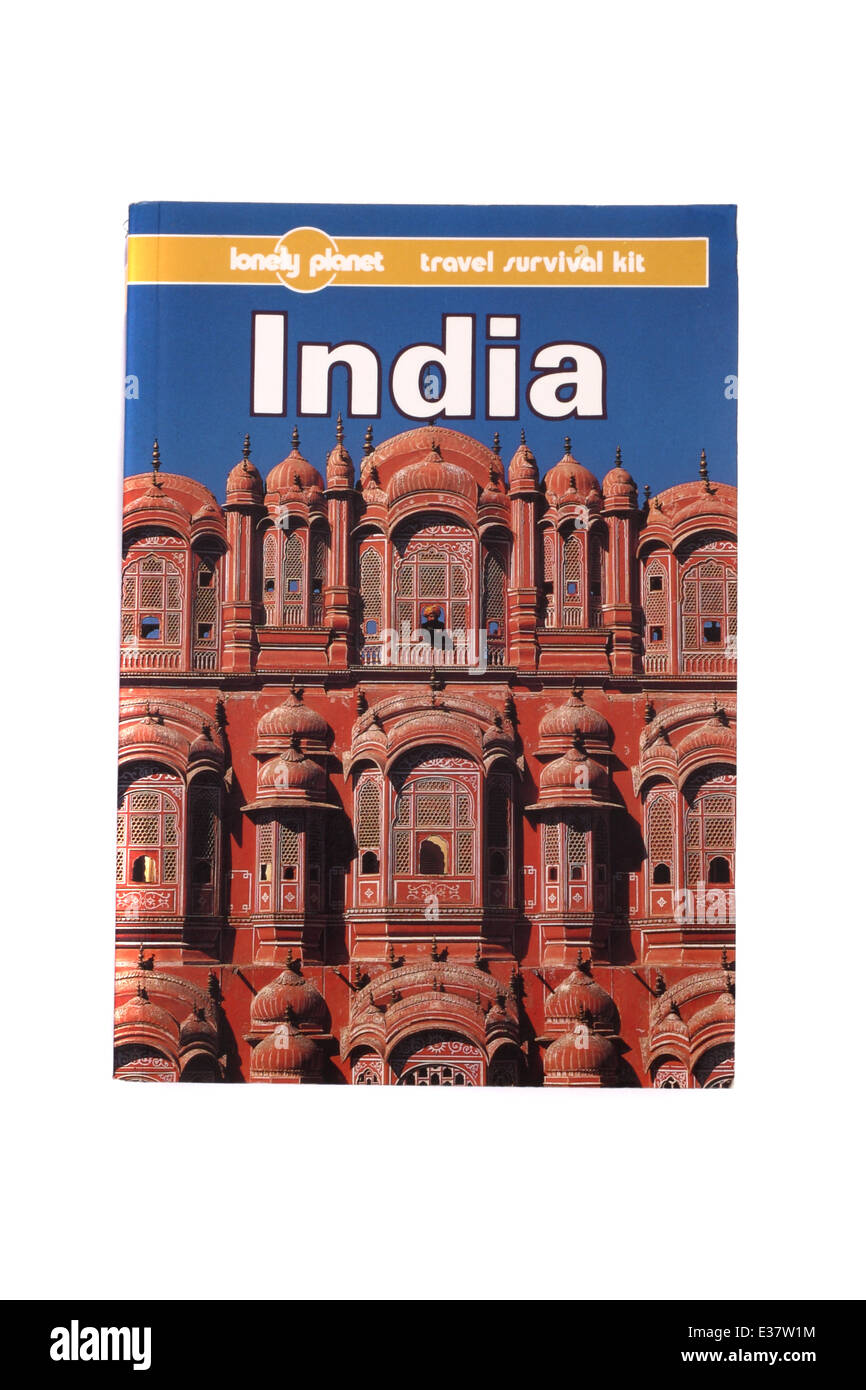 A Lonely Planet travel guide to India. Stock Photo