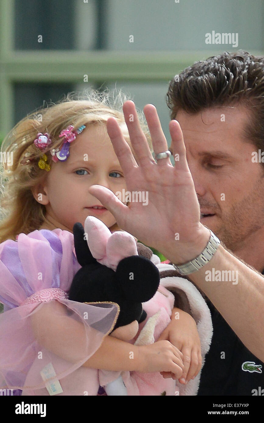 Jason Hoppy, still wearing his wedding band, takes his daughter Bryn