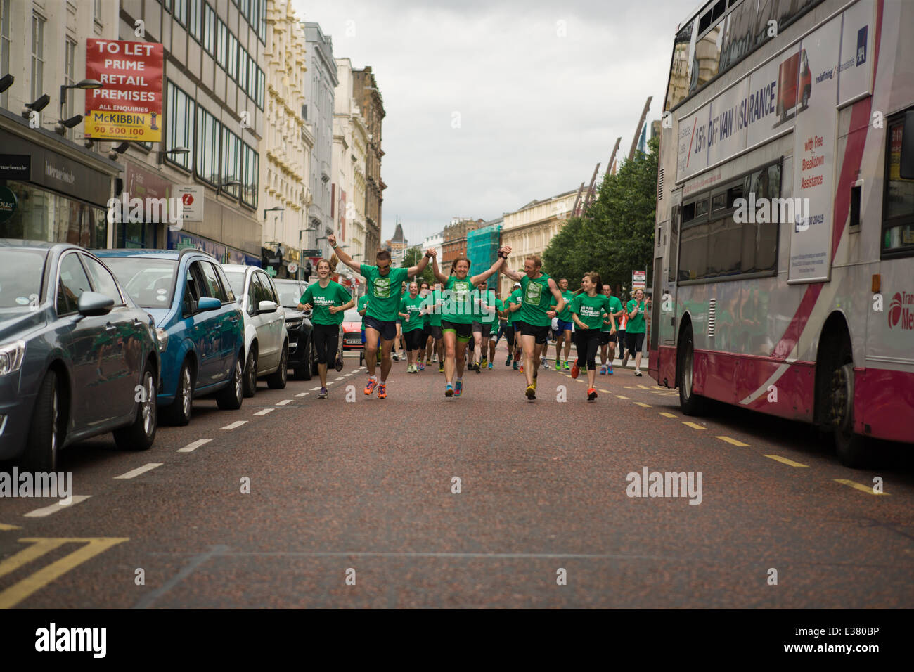 Belfast City Hall,UK. 22nd June 2014. Tara Malone, Paul Floyd and