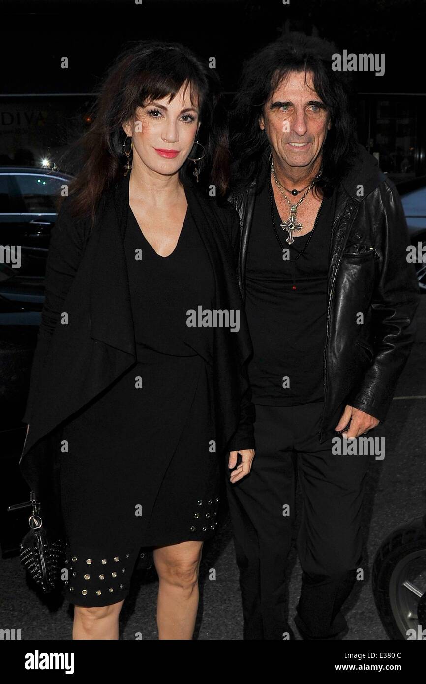 Alice Cooper and wife Sheryl out for dinner at Balthazar restaurant in
