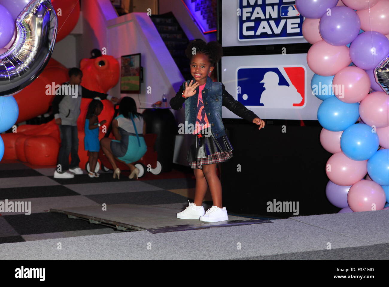 CCandy children's clothing launch at the MLB Fan Cave  Featuring: Child models Where: New York, NY, United States When: 08 Aug 2013 Stock Photo