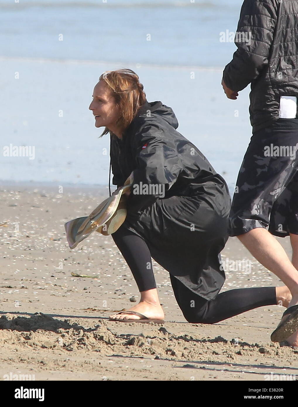 Helen Hunt filming and directing her new movie 'Ride' on Venice Beach