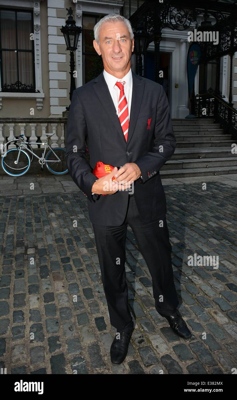Liverpool FC ambassador Ian Rush leaving the Mansion House on his way to  The Westbury Hotel. Soon after, his alleged girlfriend Carol Anthony  spotted heading into the Westbury Hotel and reappearing a
