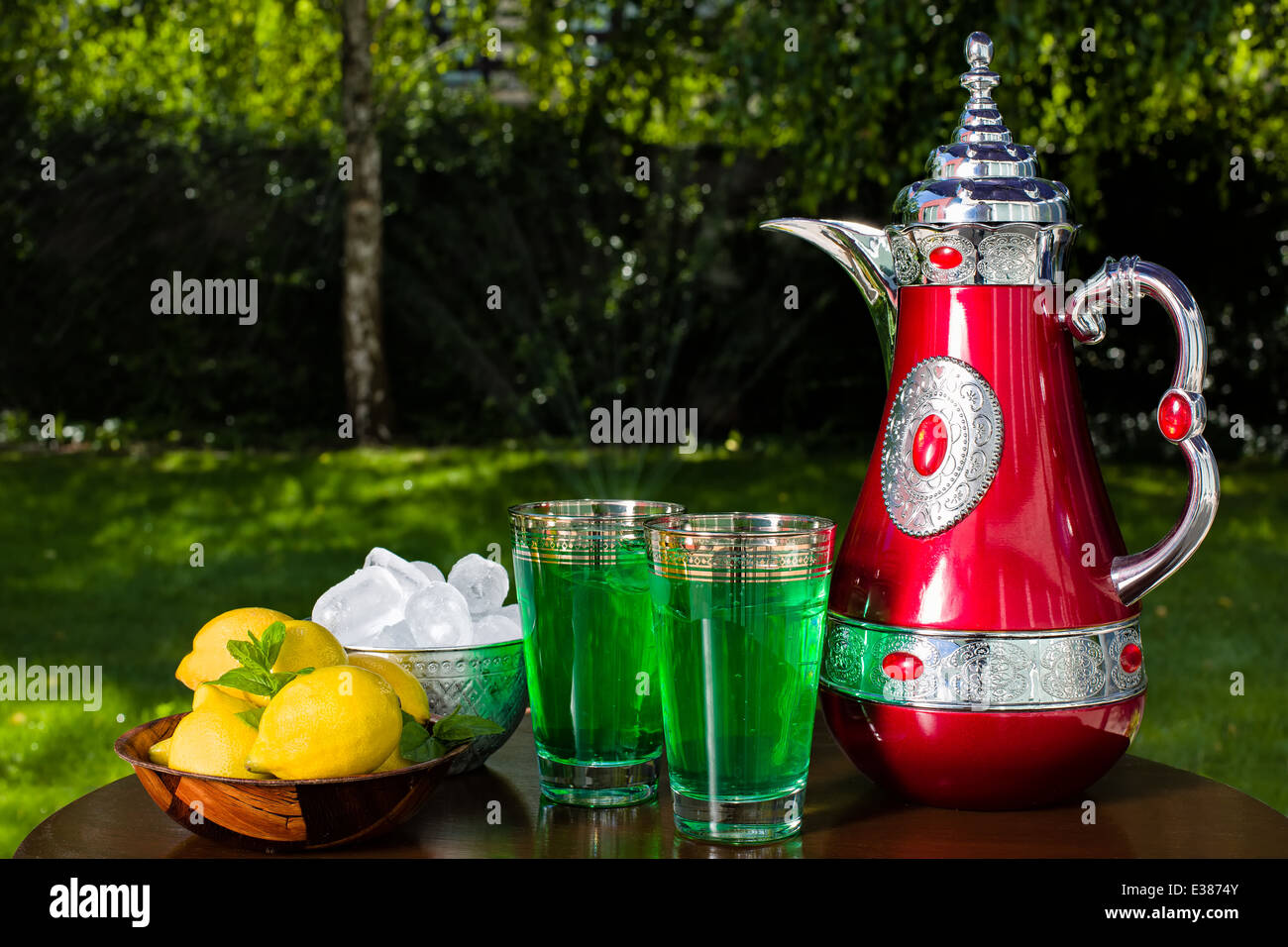 Mint Lemonade is a traditional Arabic refreshing drink Stock Photo Alamy