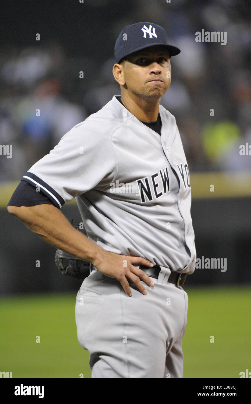 New York Yankees third baseman Alex Rodriguez (13) during a game against  the Chicago White Sox at U.S. Cellular Field Featuring Stock Photo - Alamy
