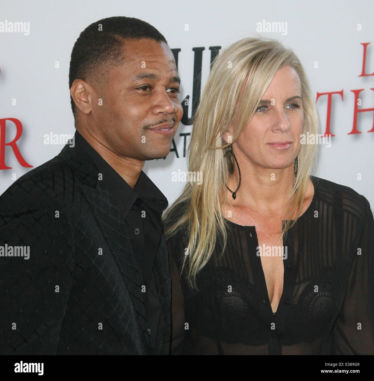 Lee Daniels’ The Butler Premiere held at the L.A.Live Regal Cinemas - Arrivals  Featuring: Cuba Gooding Jr.,wife Sara Kapfer Where: Los Angeles, CA, United States When: 12 Aug 2013 Stock Photo