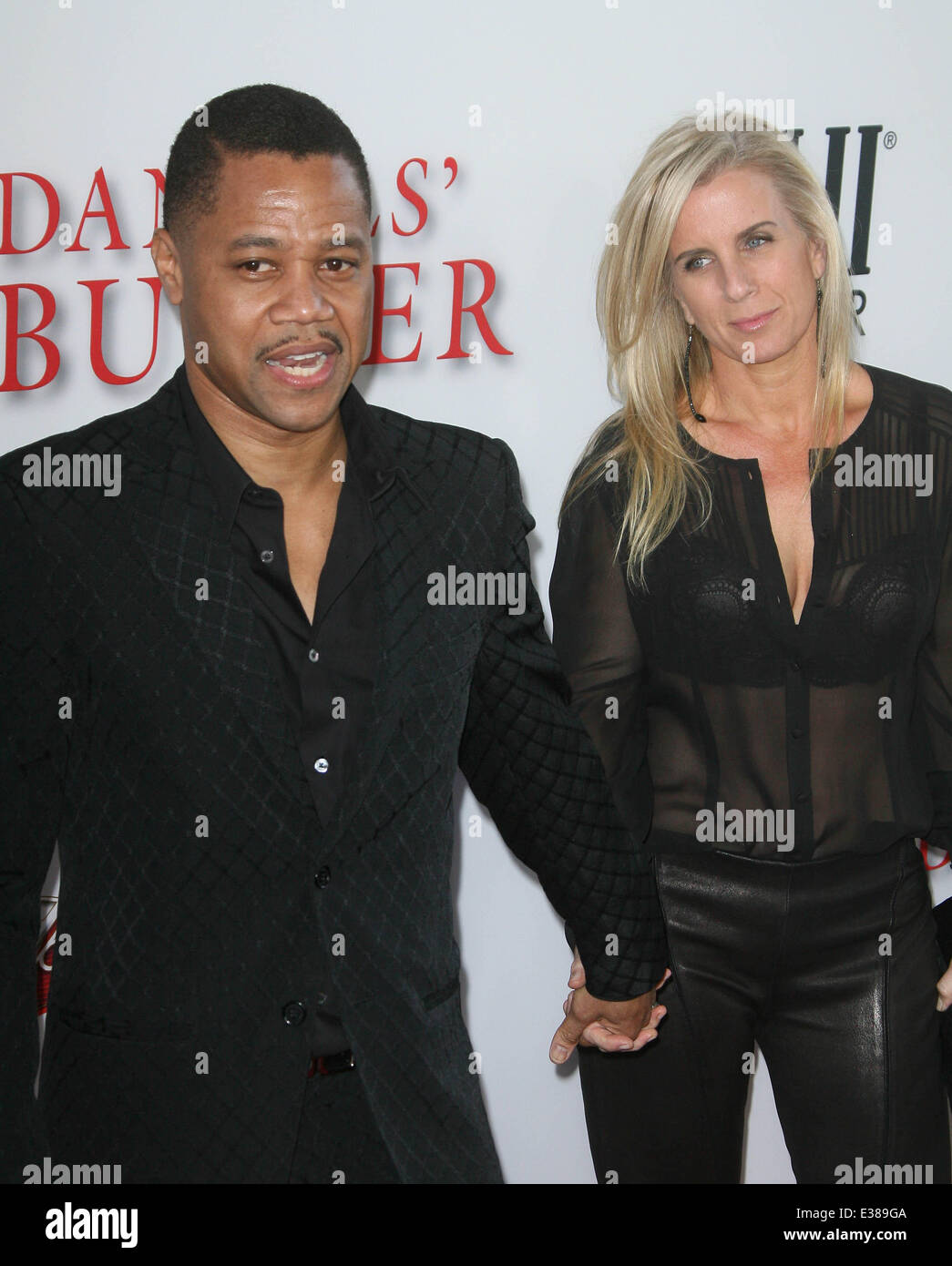 Lee Daniels’ The Butler Premiere held at the L.A.Live Regal Cinemas - Arrivals  Featuring: Cuba Gooding Jr.,wife Sara Kapfer Where: Los Angeles, CA, United States When: 12 Aug 2013 Stock Photo