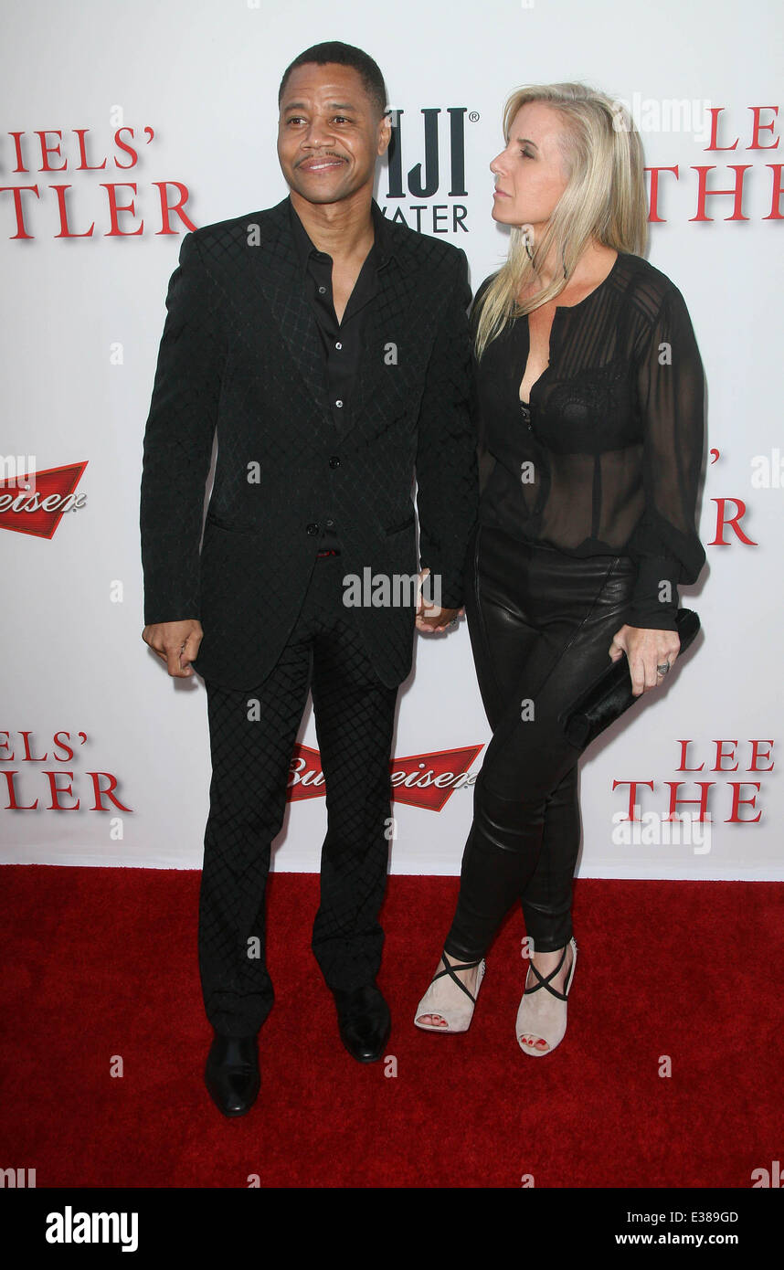 Lee Daniels’ The Butler Premiere held at the L.A.Live Regal Cinemas - Arrivals  Featuring: Cuba Gooding Jr.,wife Sara Kapfer Where: Los Angeles, CA, United States When: 12 Aug 2013 Stock Photo