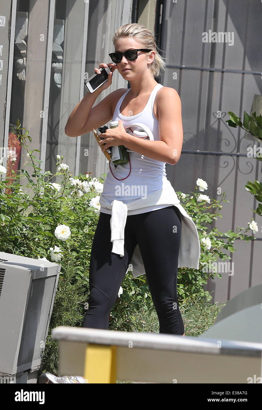 Julianne Hough out jogging in West Hollywood Featuring: Julianne Hough