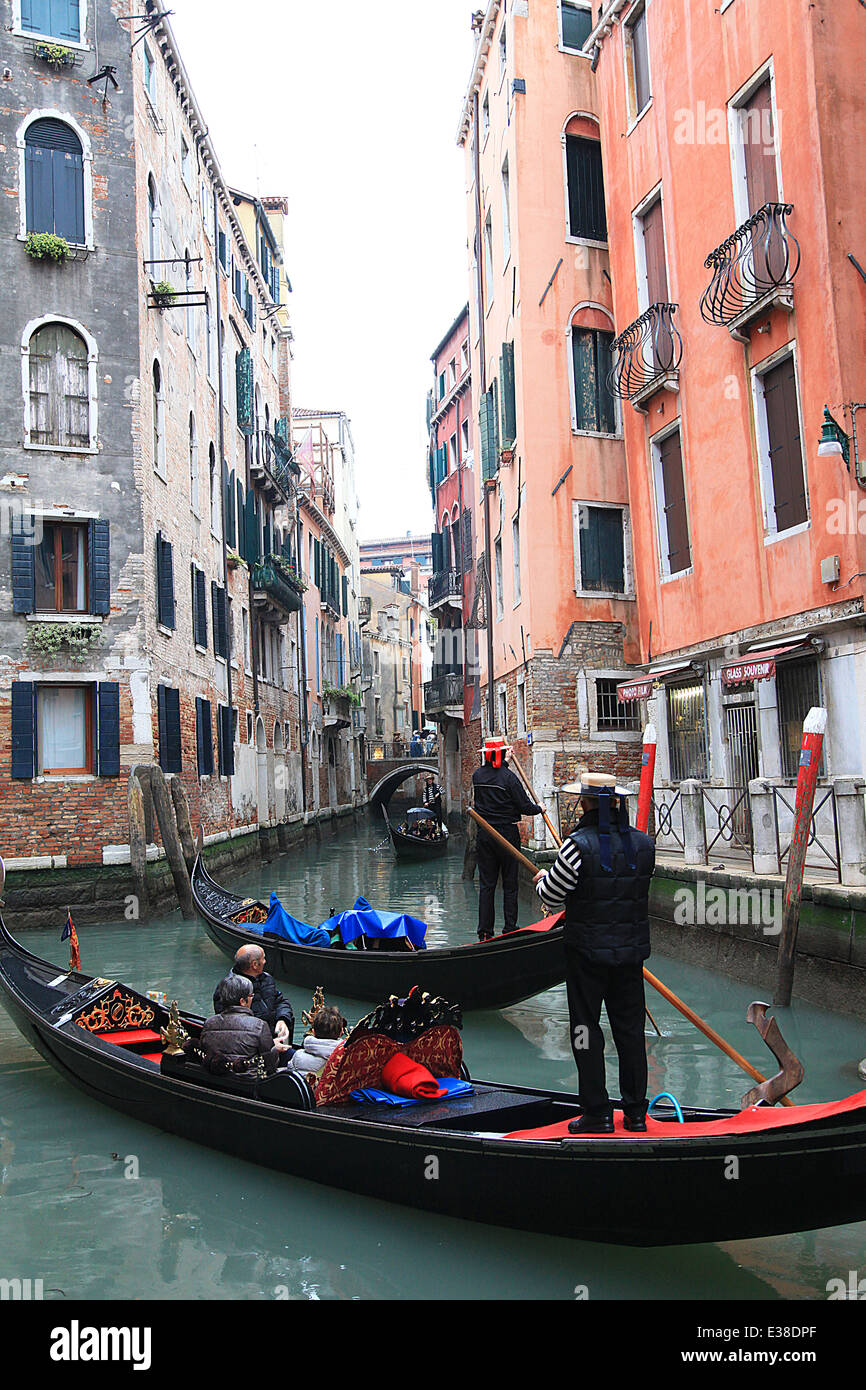 Gondola on grand canal Venice Stock Photo - Alamy