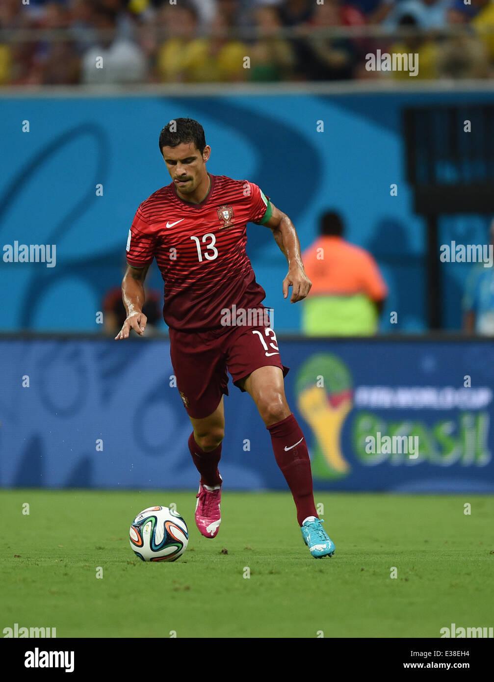 Manaus, Brazil. 22nd June, 2014. Ricardo Costa of Portugal in action during the FIFA World Cup 2014 group G preliminary round match between the USA and Portugal at the Arena Amazonia Stadium in Manaus, Brazil, 22 June 2014. Photo: Marius Becker/dpa/Alamy Live News Stock Photo