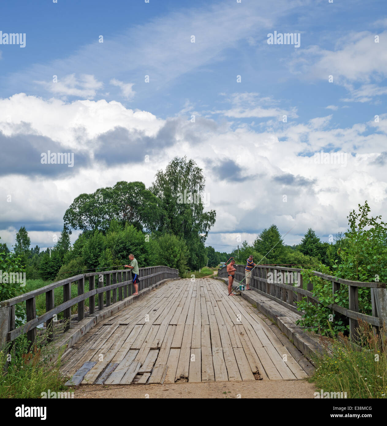 Bridges In Rural Areas Ancient form of timber bridge hi-res stock photography and images - Alamy
