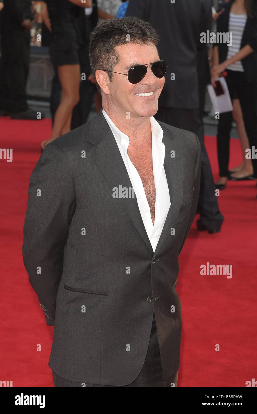 World premiere of 'One Direction: This Is Us' at London's Empire Leicester Square - Arrivals  Featuring: Simon Cowell Where: Lon Stock Photo