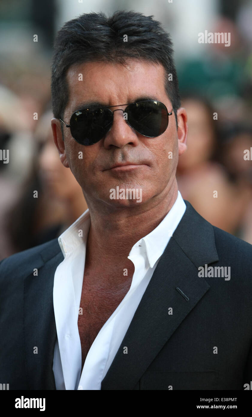 World premiere of 'One Direction: This Is Us' - Arrivals  Featuring: Simon Cowell Where: London, United Kingdom When: 20 Aug 2013 Stock Photo