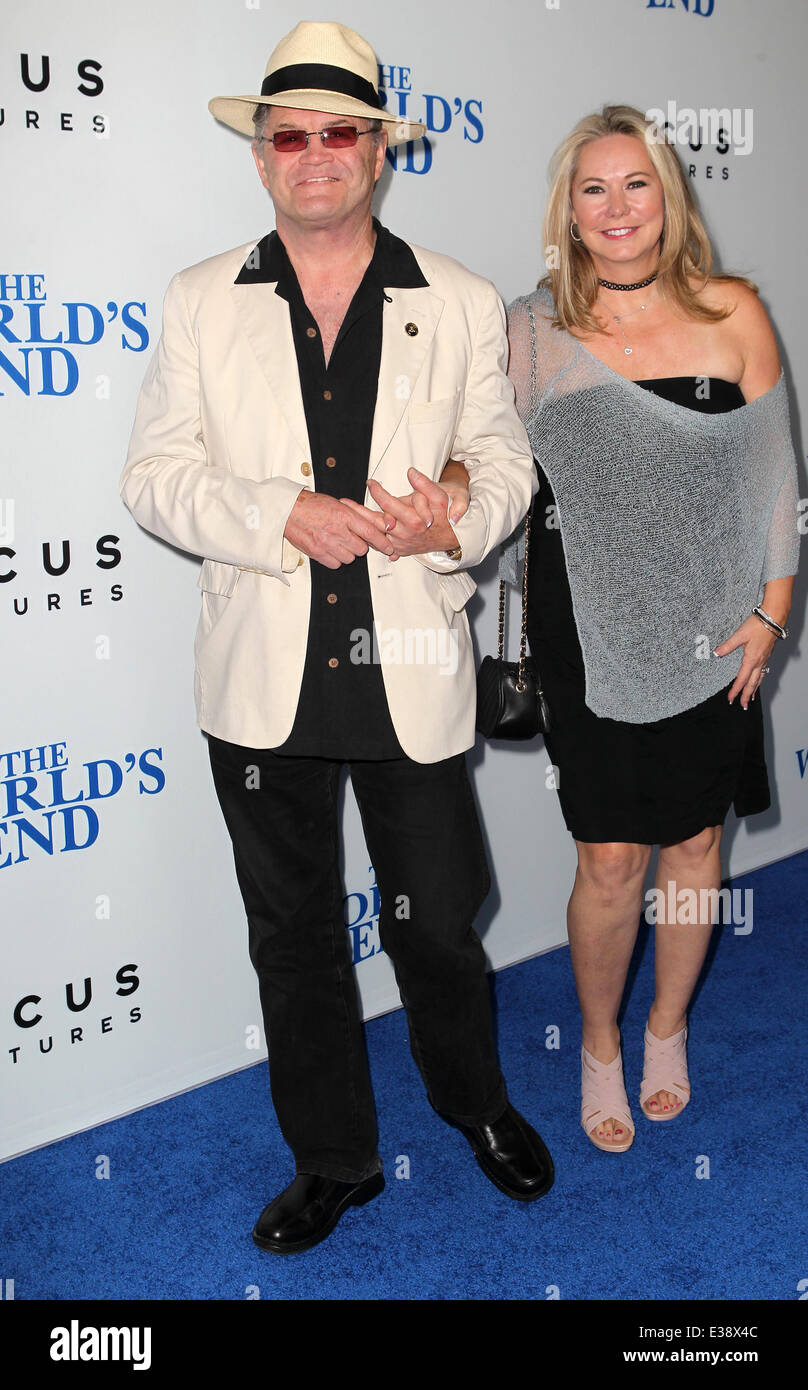 THE WORLD’S END Hollywood Premiere  Featuring: Micky Dolenz,Donna Quinter Where: Hollywood, California, United States When: 22 Aug 2013 Stock Photo