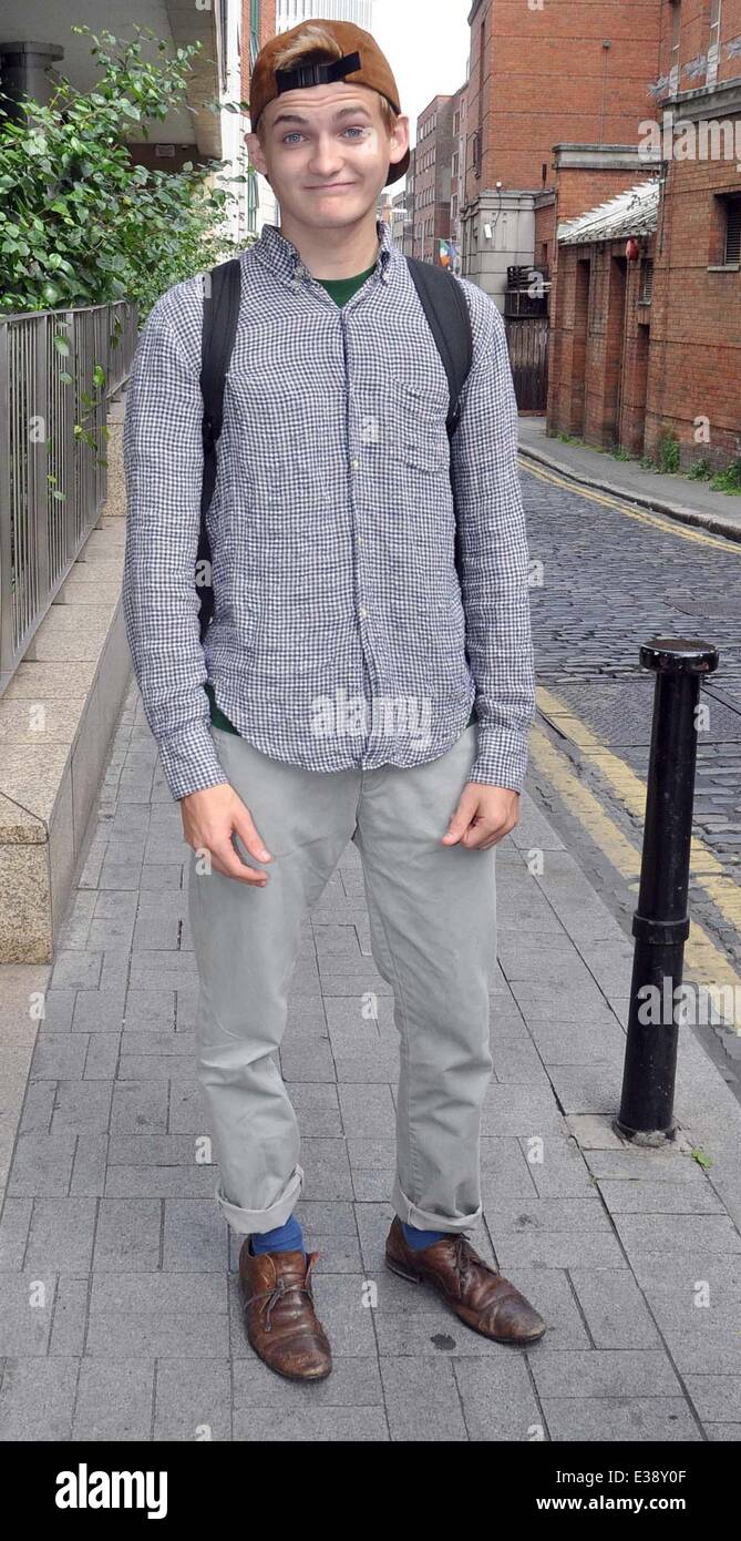 Celebrities outside the Today FM studios  Featuring: Jack Gleeson Where: Dublin, Ireland When: 22 Aug 2013   **N Stock Photo