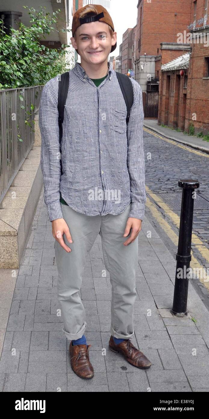 Celebrities outside the Today FM studios  Featuring: Jack Gleeson Where: Dublin, Ireland When: 22 Aug 2013  **N Stock Photo