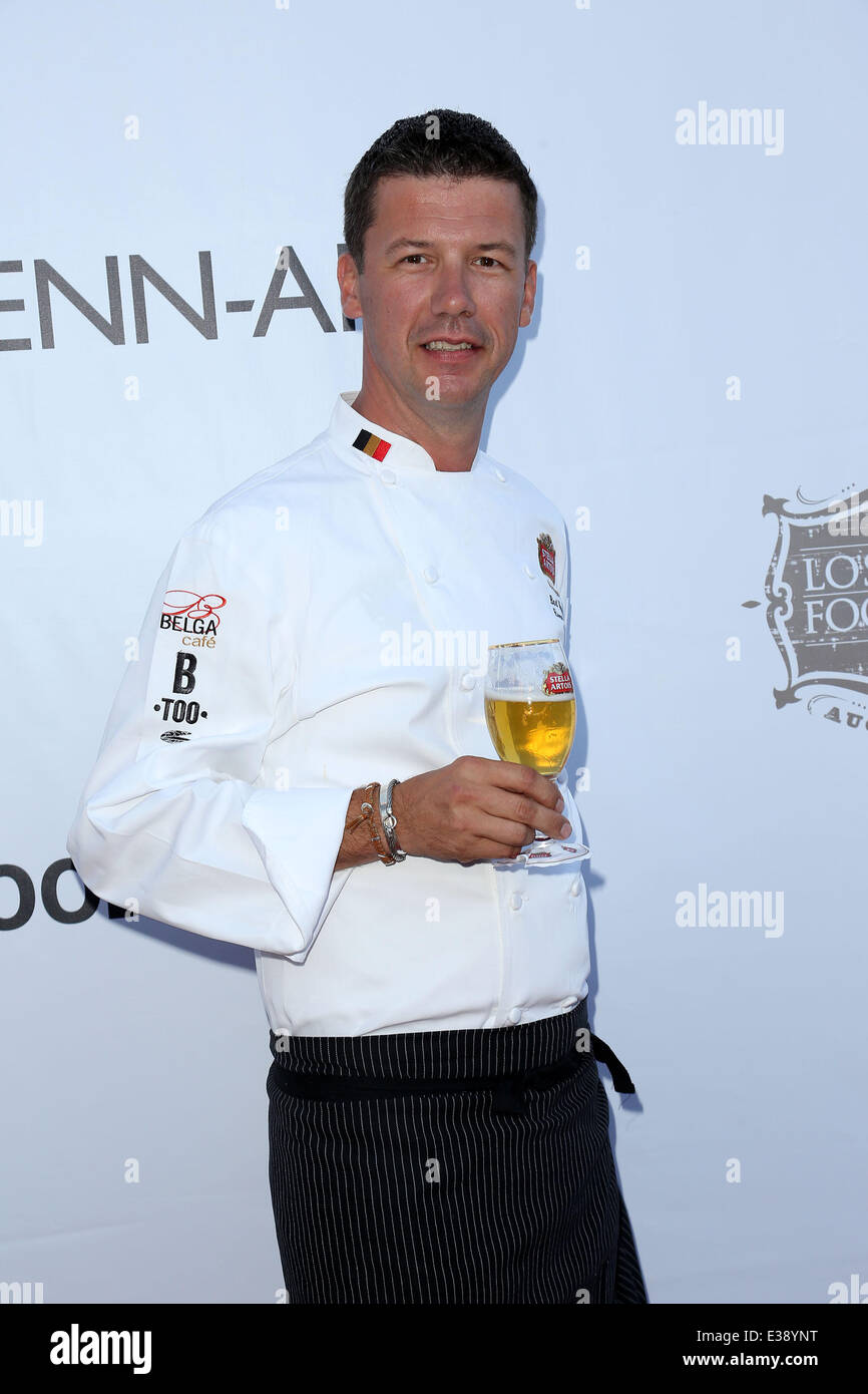 Celebrities attend Los Angeles Food & Wine Festival featuring “Festa Italiana with Giada de Laurentiis” in downtown Los Angeles.  Featuring: Bart Vandaele Where: Los Angeles, CA, United States When: 22 Aug 2013 Stock Photo