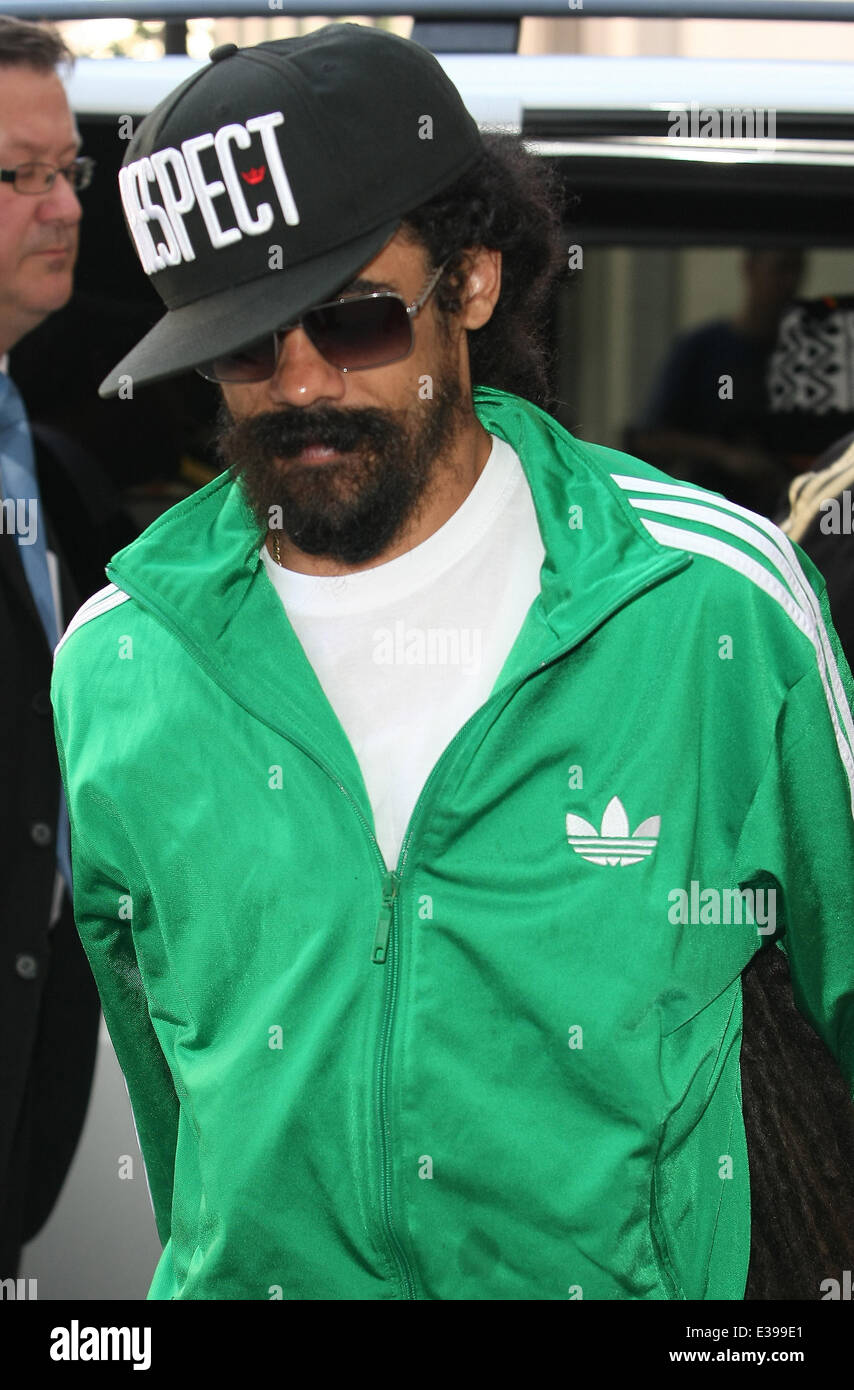 Celebrities at the BBC Radio 1 studios Featuring: Damian Marley Where:  London, United Kingdom When: 27 Aug 2013 Stock Photo - Alamy
