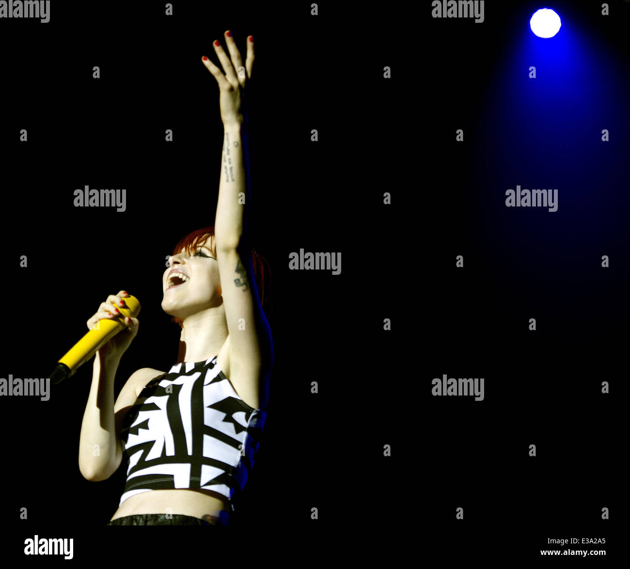 American rock band Paramore performing in concert at the Heineken Music ...