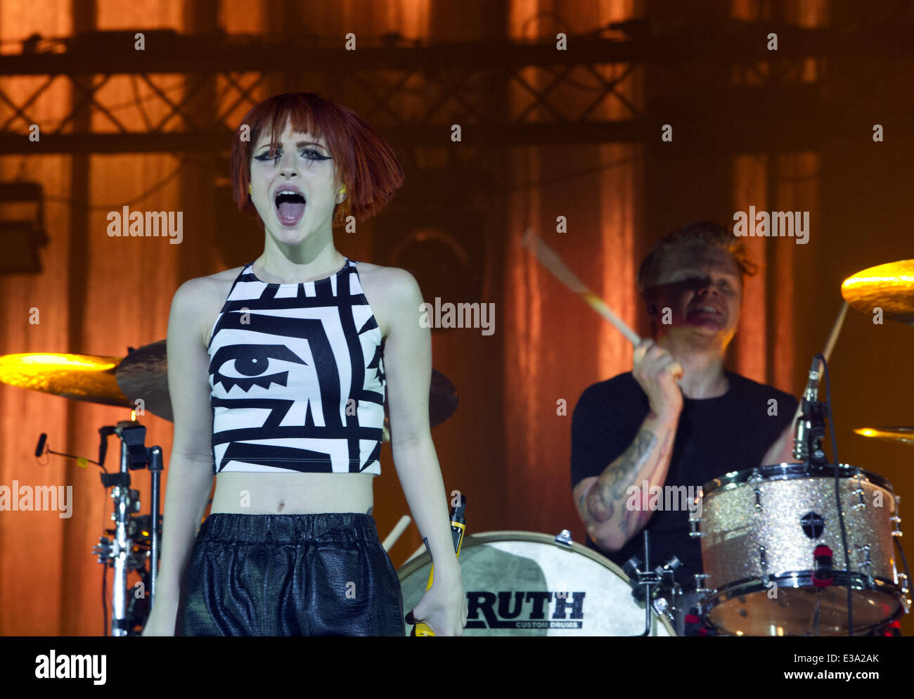 American rock band Paramore performing in concert at the Heineken Music  Hall Featuring: Hayley Williams Where: Amsterdam, Netherlands When: 05 Sep  2013 Stock Photo - Alamy