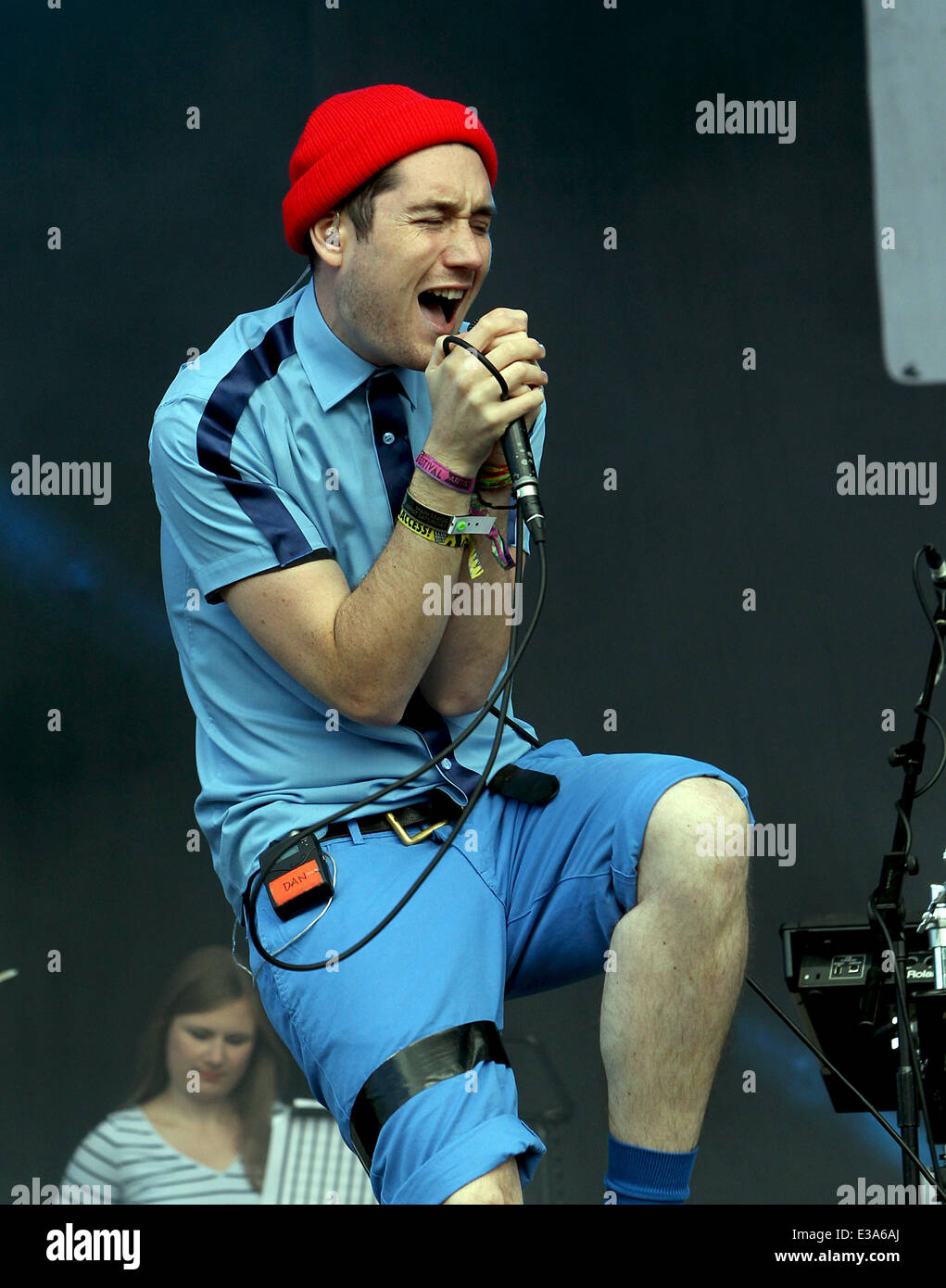 Bestival, Robin Hill Park, Isle of Wight - Day 2  Featuring: Bastille Where: Isle Of Wight, United Kingdom When: 07 Sep 2013 Stock Photo