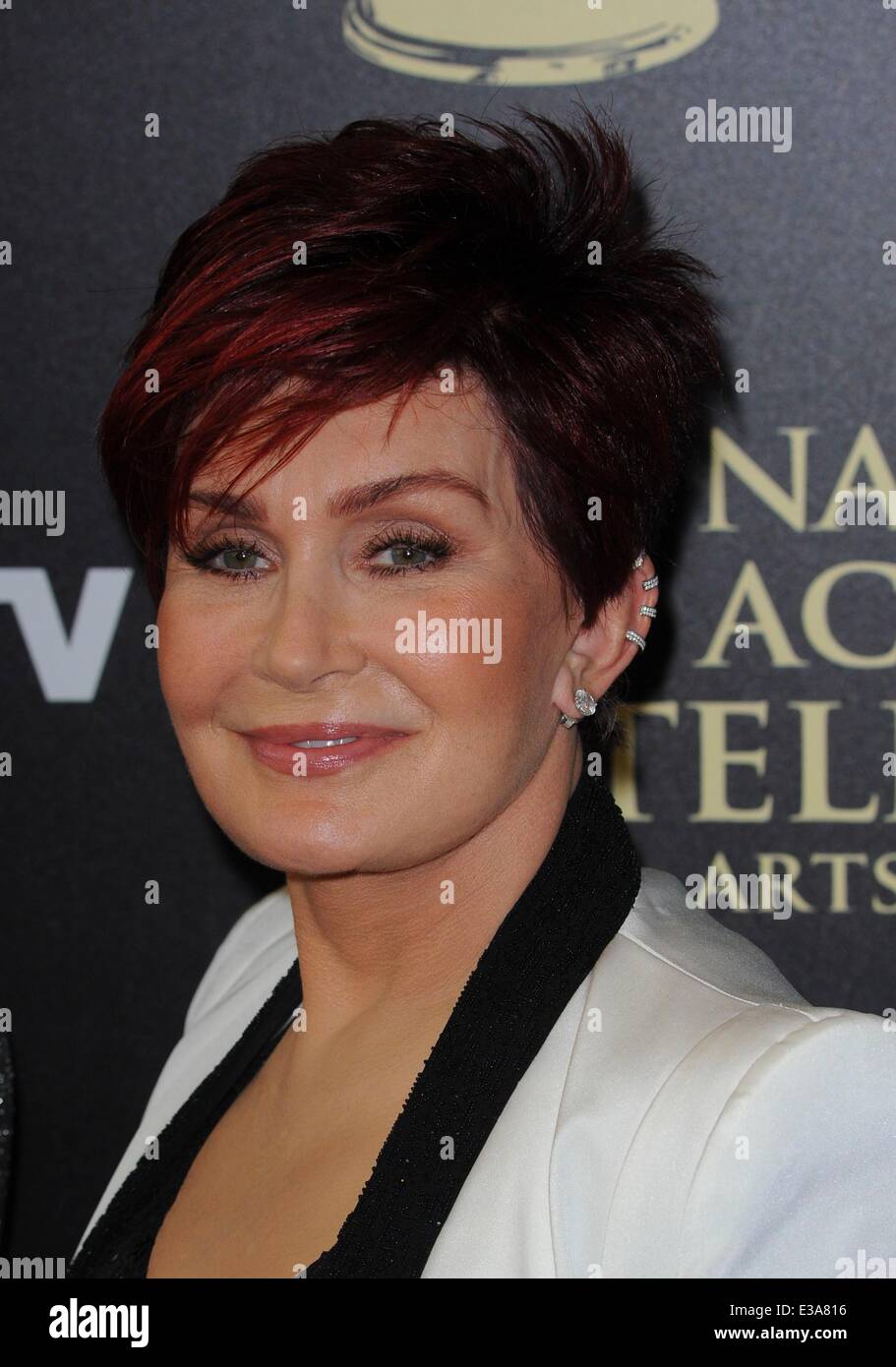 Sharon Osbourne at arrivals for 2014 Daytime Emmy Awards - Arrivals 1, The Beverly Hilton Hotel, Beverly Hills, CA June 22, 2014. Photo By: Elizabeth Goodenough/Everett Collection Stock Photo