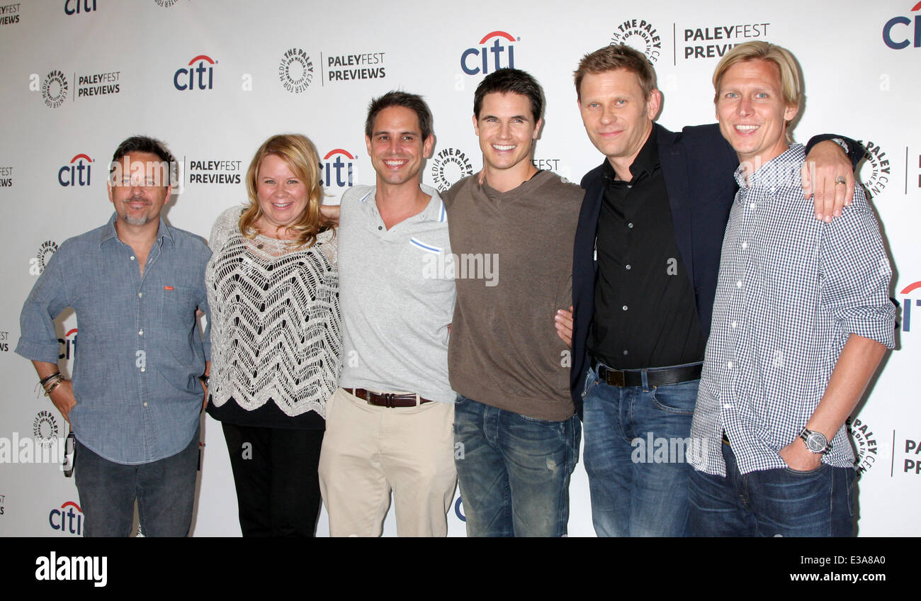 PaleyFEST Fall TV Preview - CW - The Tomorrow People  Featuring: Robbie Amell,Mark Pellegrino,Danny Cannon,Phil Klemmer,Julie Pl Stock Photo