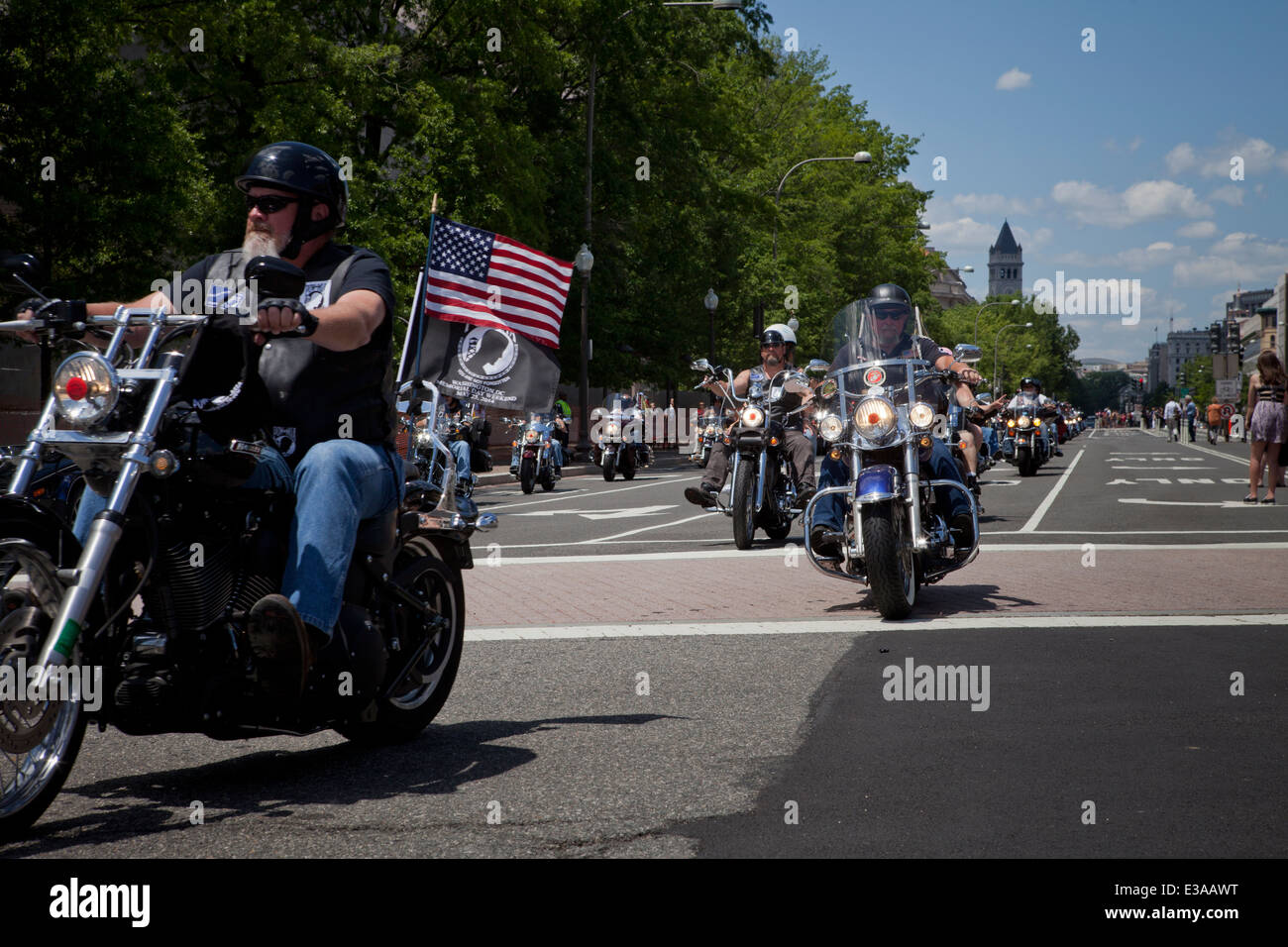Rolling Thunder on Memorial Day 2014 Washington, DC USA Stock Photo