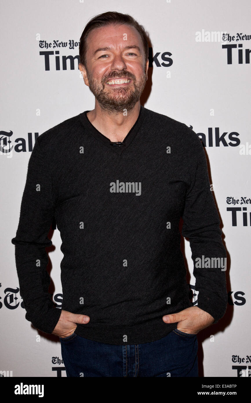 Ricky Gervais speaks about his career as part of the 'TimesTalks