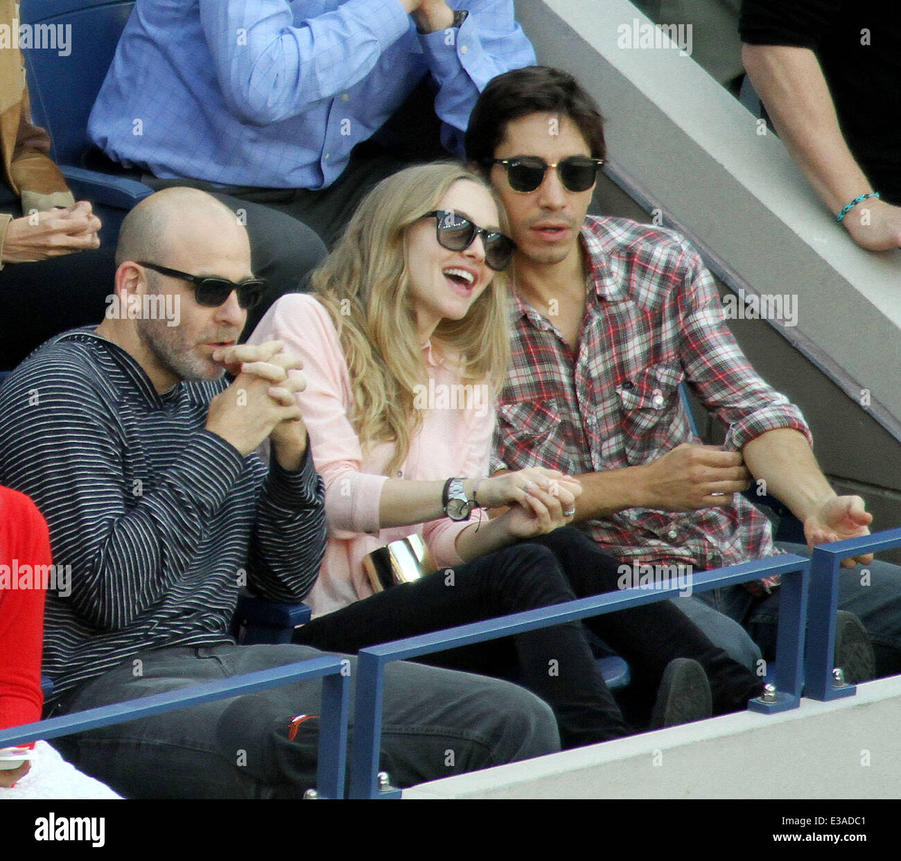 Celebrities attend the US Open Tennis Mens Final match between Rafael