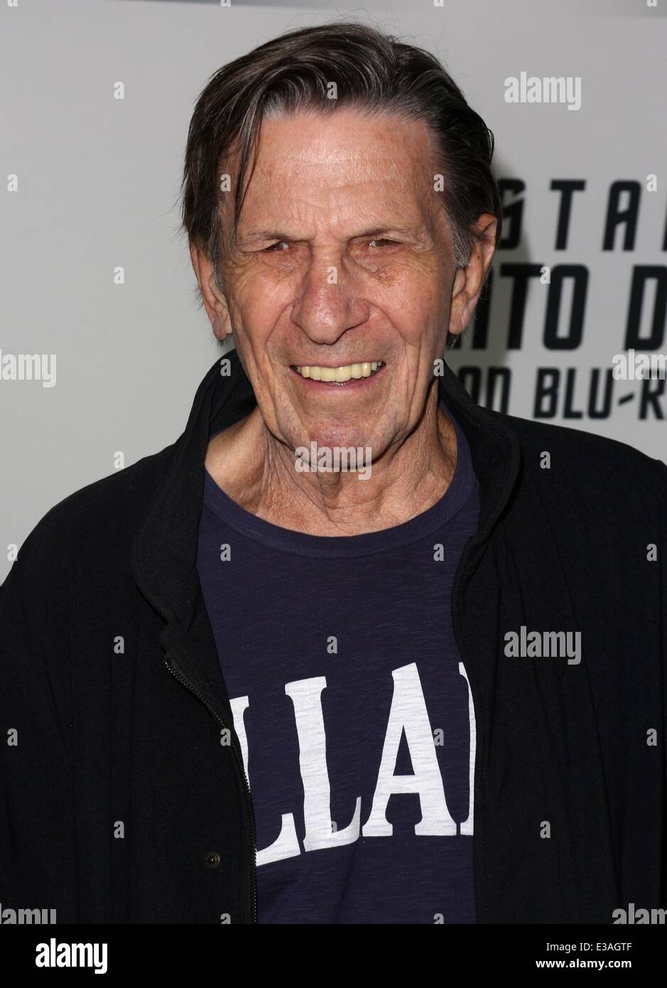 Celebrities attend STAR TREK INTO DARKNESS Blu-ray and DVD debut at California Science Center.  Featuring: Leonard Nimoy Where: Los Angeles, CA, United States When: 10 Sep 2013 Stock Photo