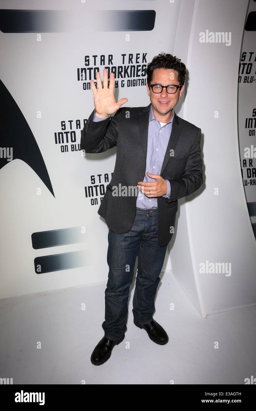 Celebrities attend STAR TREK INTO DARKNESS Blu-ray and DVD debut at California Science Center.  Featuring: J.J. Abrams Where: Los Angeles, CA, United States When: 10 Sep 2013 Stock Photo