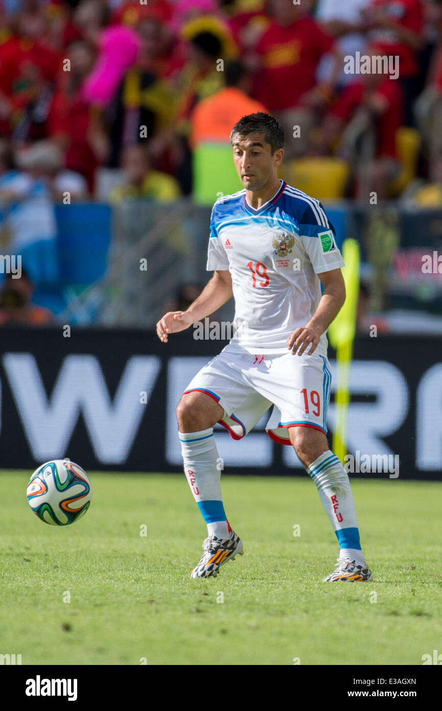 Rio de Janeiro, Brazil. 22nd June, 2014. Aleksandr Samedov (RUS) Football/Soccer : FIFA World Cup Brazil 2014 Group H match between Belgium 1-0 Russia at the Maracana stadium in Rio de Janeiro, Brazil . Credit:  Maurizio Borsari/AFLO/Alamy Live News Stock Photo