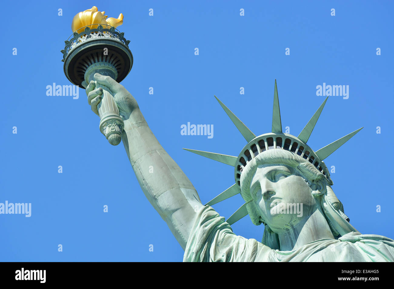 Statue of Liberty on Liberty Island, New York Stock Photo