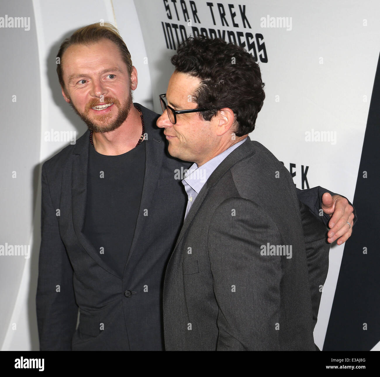 'Star Trek: Into Darkness' Blu-ray and DVD debut at California Science Center  Featuring: Simon Pegg,J.J. Abrams Where: Los Ange Stock Photo