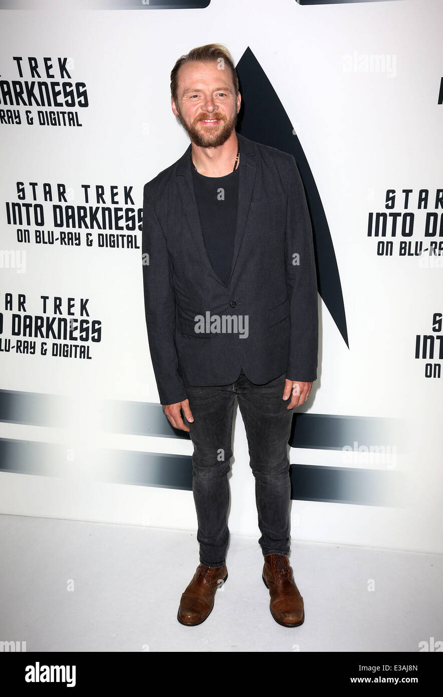 'Star Trek: Into Darkness' Blu-ray and DVD debut at California Science Center  Featuring: Simon Pegg Where: Los Angeles, Califor Stock Photo