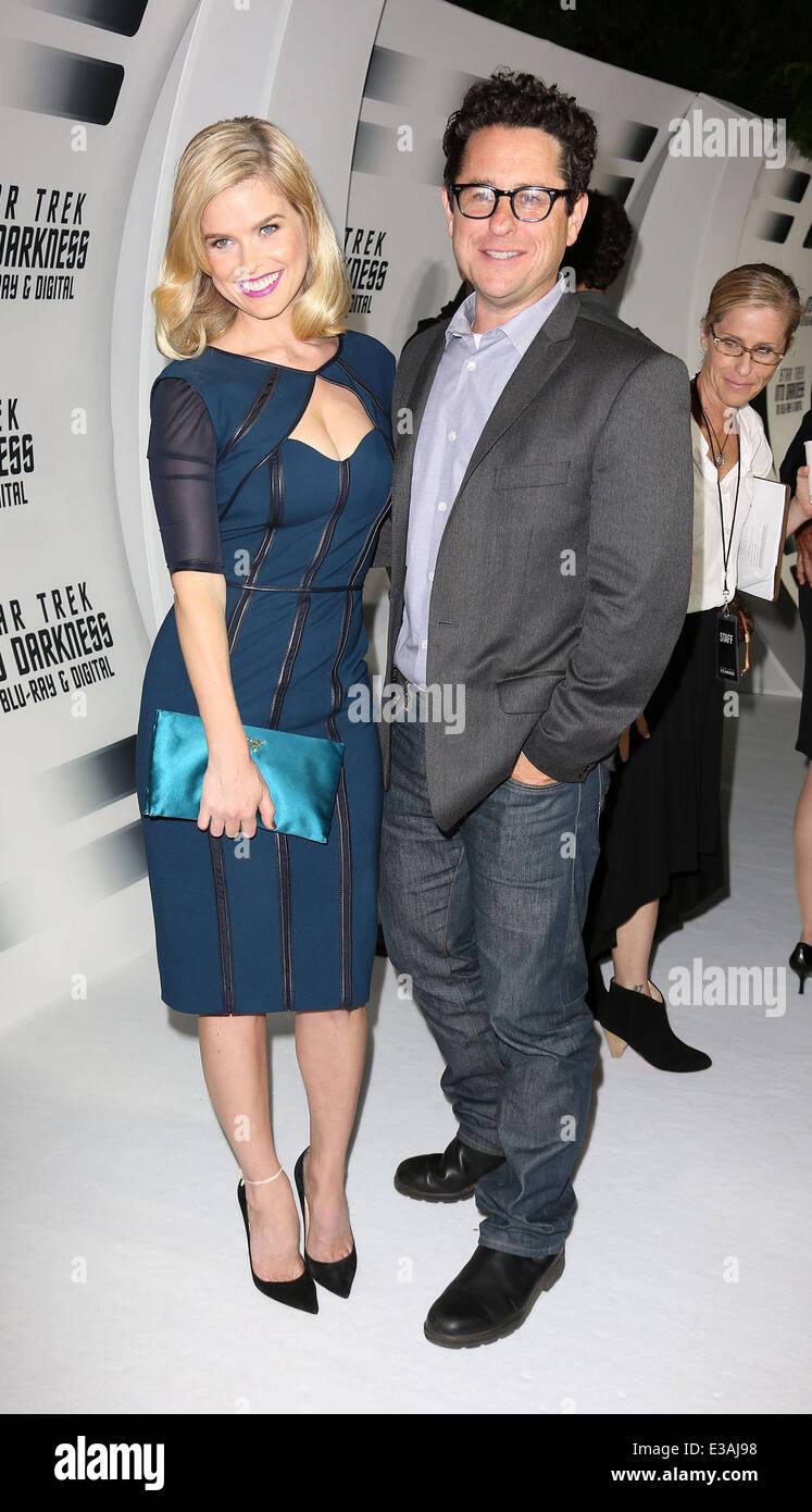 'Star Trek: Into Darkness' Blu-ray and DVD debut at California Science Center  Featuring: Alice Eve,J.J. Abrams Where: Los Angeles, California, United States When: 10 Sep 2013 Stock Photo
