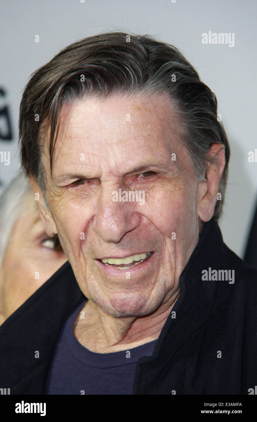 Paramount Pictures Celebrates The Blu-ray And DVD Debut Of 'Star Trek: Into Darkness' Held at California Science Center  Featuring: Leonard Nimoy Where: Los Angeles, California, United States When: 11 Sep 2013 Stock Photo