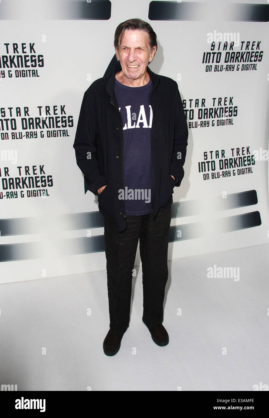 Paramount Pictures Celebrates The Blu-ray And DVD Debut Of 'Star Trek: Into Darkness' Held at California Science Center  Featuring: Leonard Nimoy Where: Los Angeles, California, United States When: 11 Sep 2013 Stock Photo