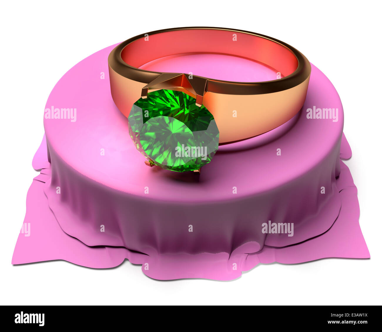 Emerald gold ring hi-res stock photography and images - Alamy