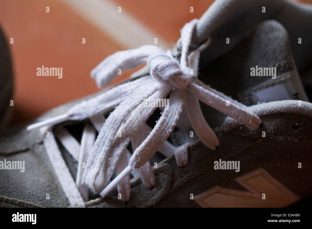 White shoe lace Stock Photo Alamy