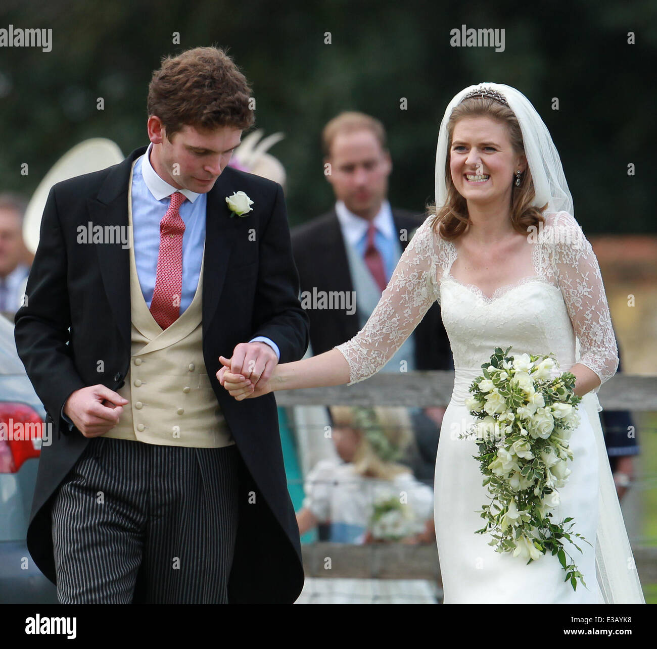 The Duke and Duchess of Cambridge attend the wedding of James Meade and Lady Laura Marsham at St