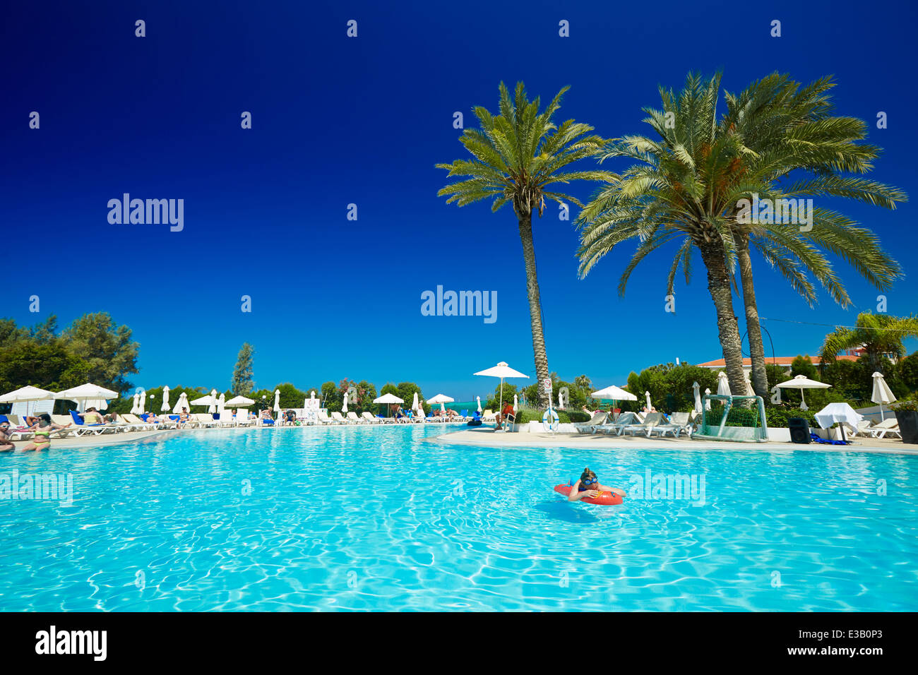Swimming pool in Cyprus Stock Photo Alamy