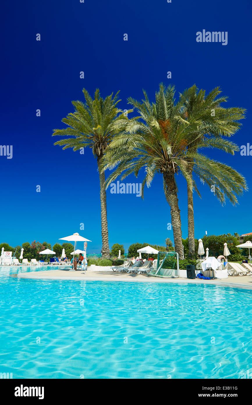 Swimming pool in Cyprus Stock Photo Alamy