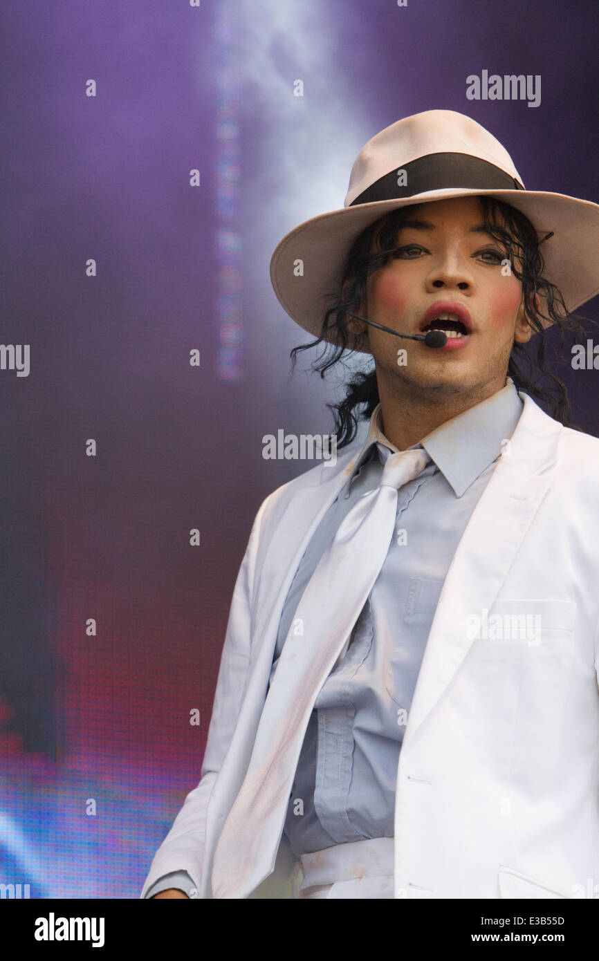 London,UK,22nd June 2014,Thriller live on stage at West End Live in